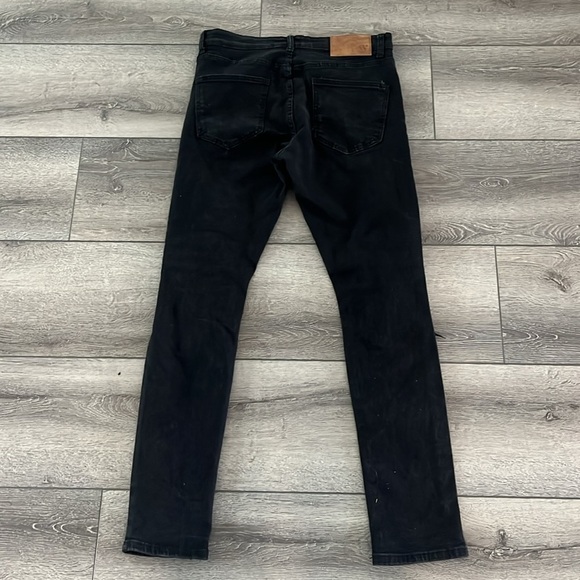 Waimea Black Wash Denim Skinny Stretch Fit Jeans 30 - Picture 7 of 8